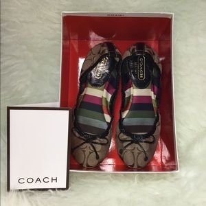 Coach jilly signature ballet flats